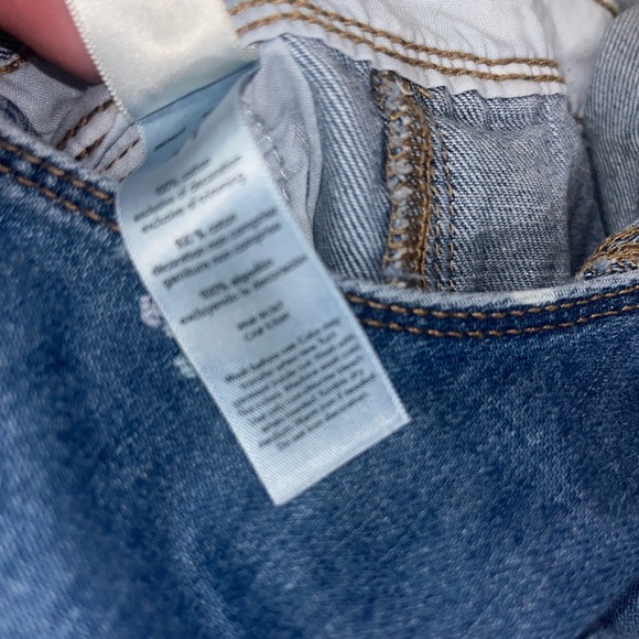 OshKosh B’Gosh overalls with floral print girls baby size 4T jeans denim - Picture 6 of 7